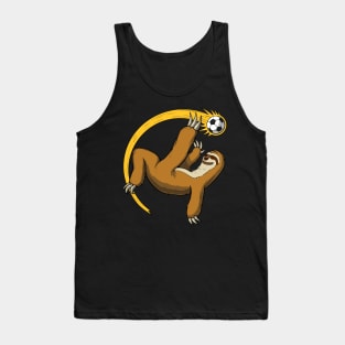 Sloth Soccer Player Tank Top